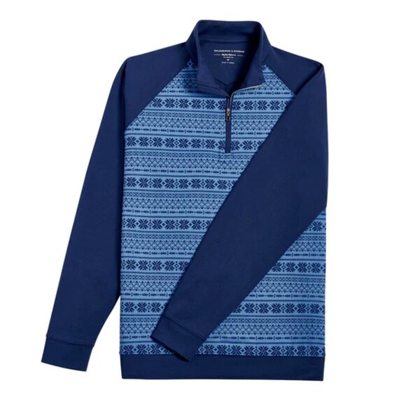 NWT Holderness & Bourne Robinson Dry Luxe Performance Quarter Zip Pullover- XL